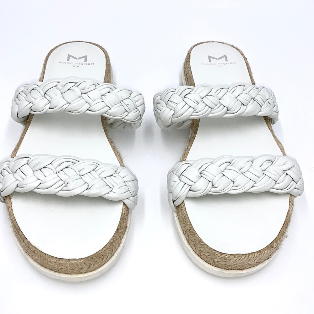 Marc Fisher Jaime / Jaimee White Leather Espadril… - image 3